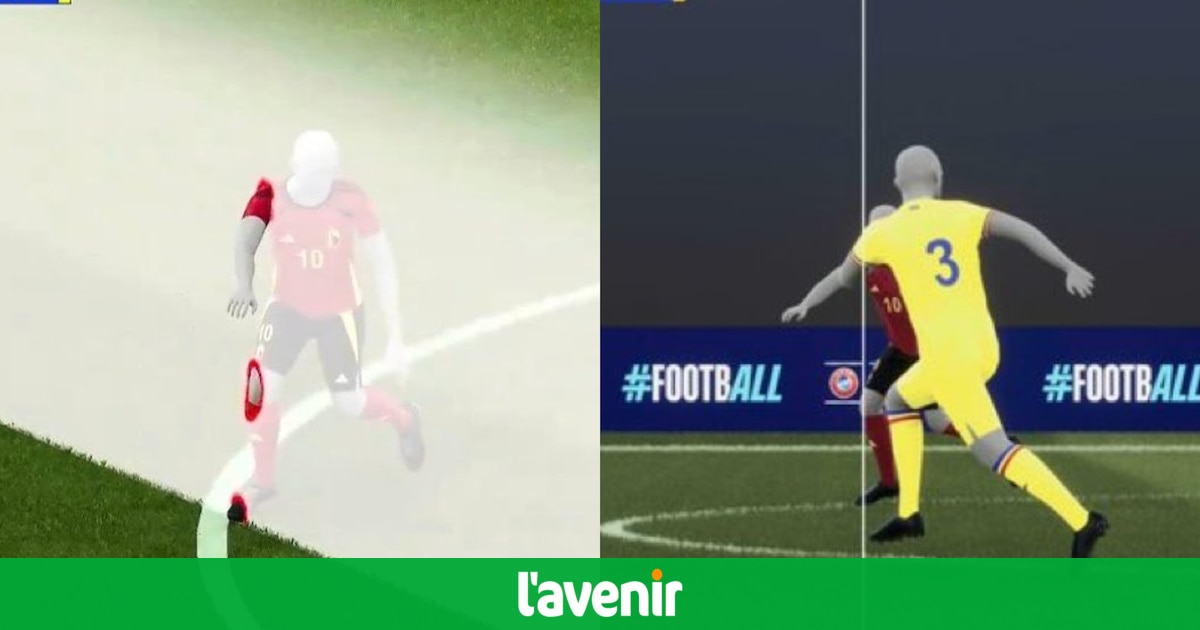 This is not Romelu Lukaku's European Championship: The Belgian striker's goal against Romania was denied by a few millimetres (video)